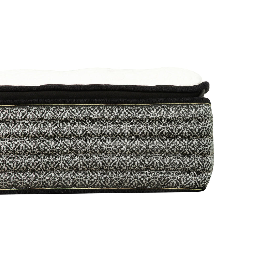 14" Premium Pocket Coil Hybrid Mattress With Gel Memory Foam, Super Plush - Gray / White - King