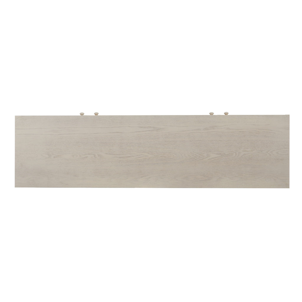 Wood Sideboard With Adjustable Shelves And Storage Cabinet - White Washed