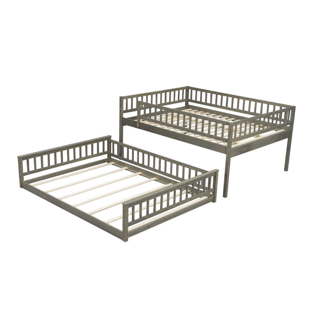 Bunk Bed With Ladder And Guardrails