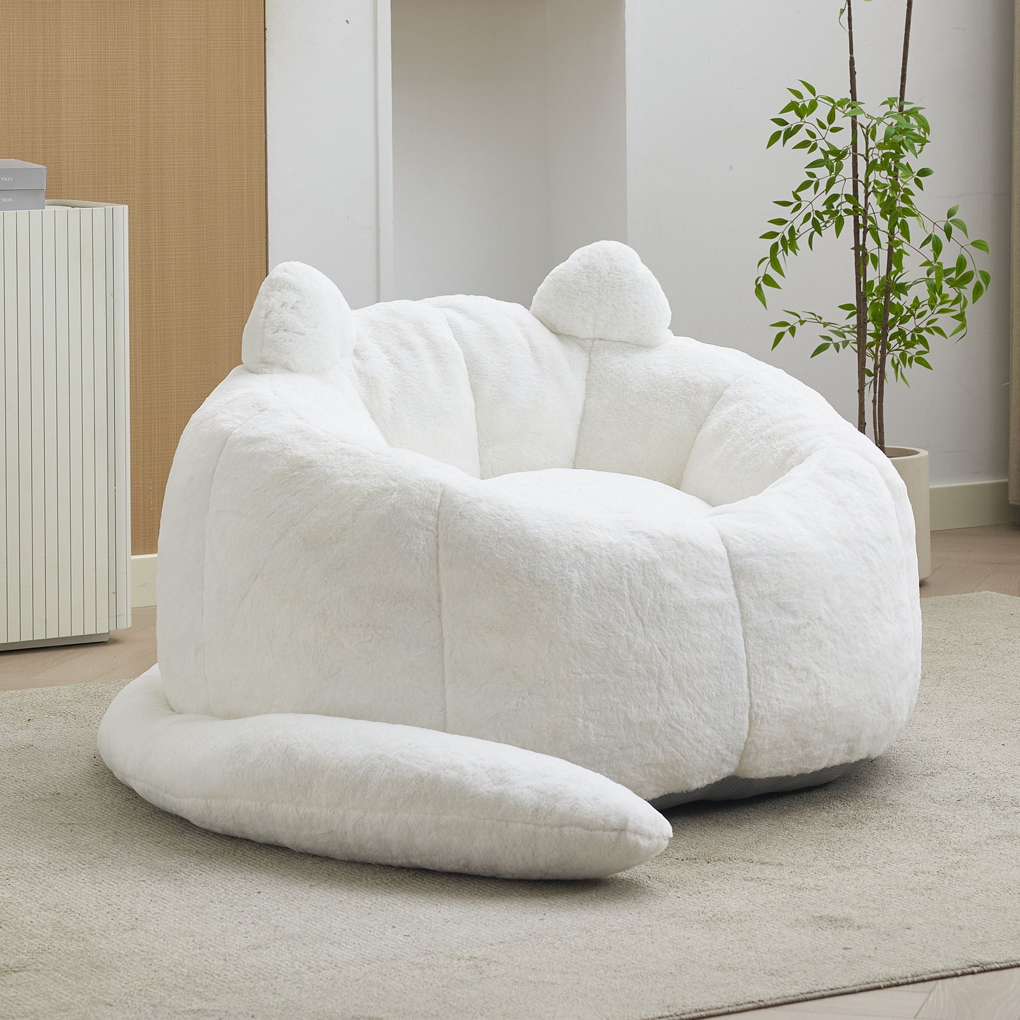 Cat Shaped Bean Bag Sofa With Long Tail