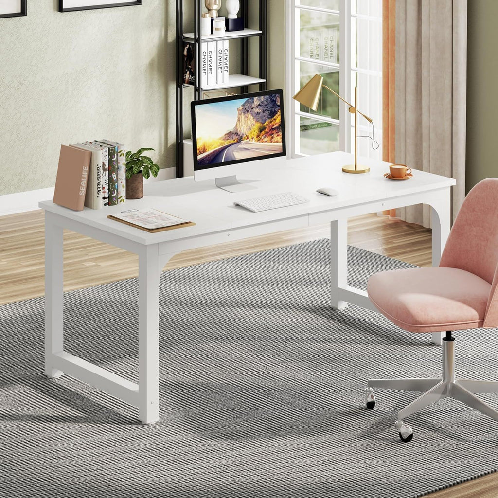 Executive Office Desk, Large Modern Computer Workstation