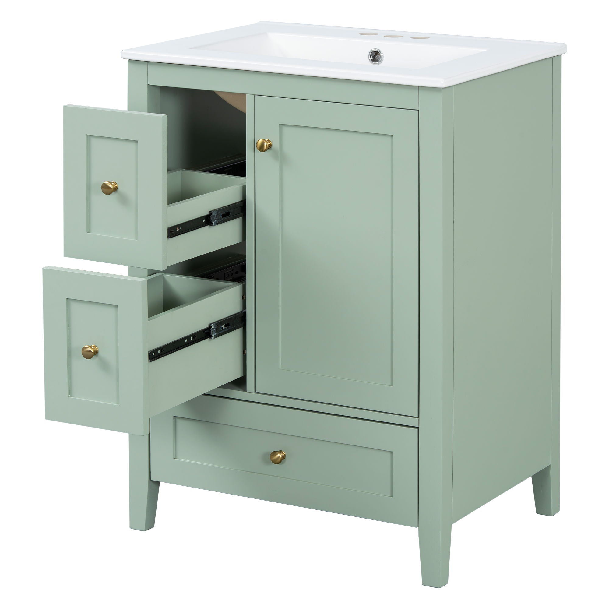 Bathroom Vanity With Storage, Removable Dividers