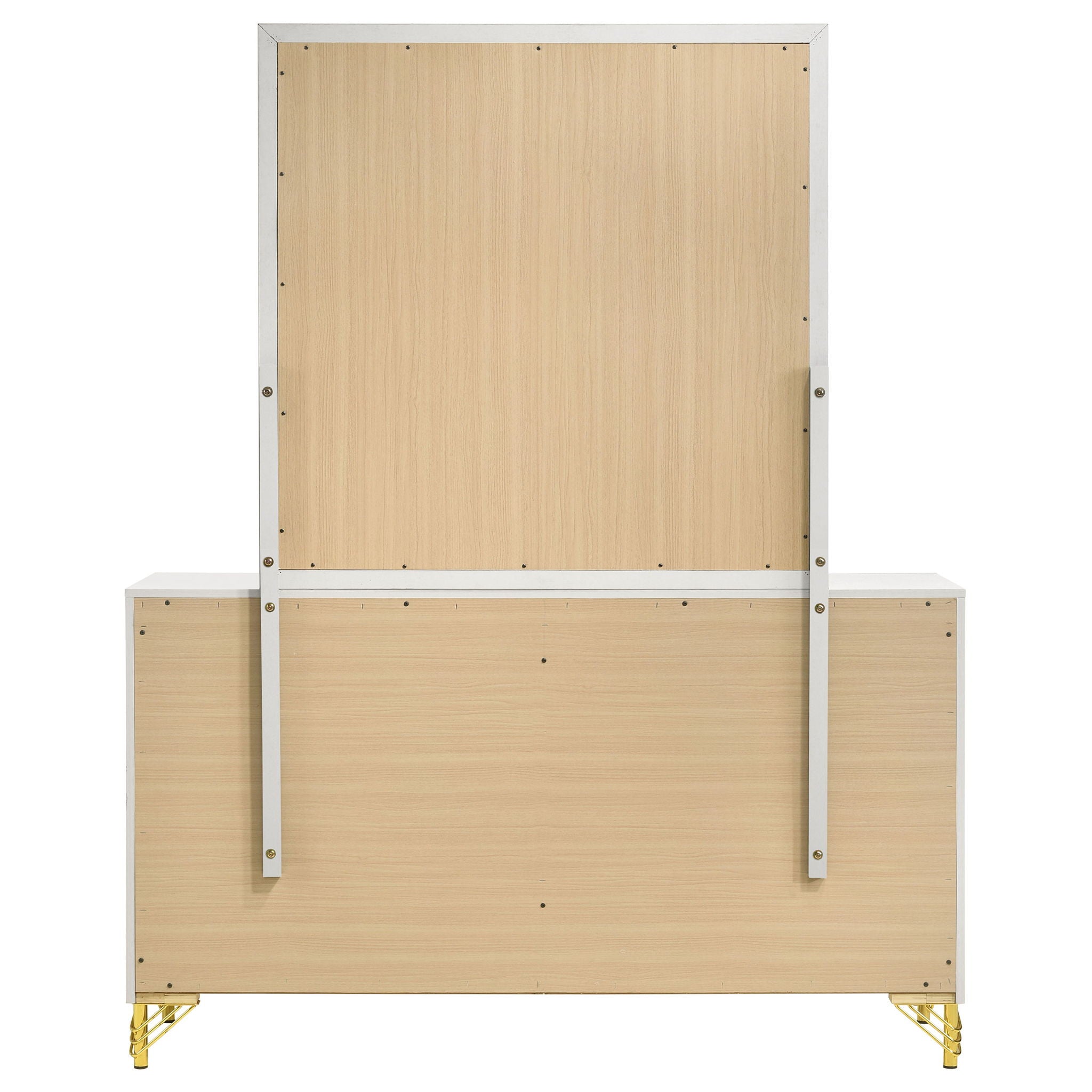 Malcolm - 6 Drawer Dresser With Mirror - White