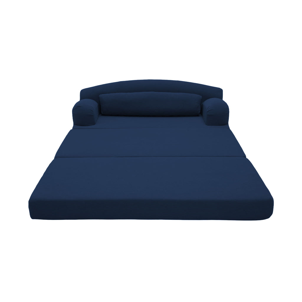 2 Seater Sofa Bed, Compact Foldable Floor Couch