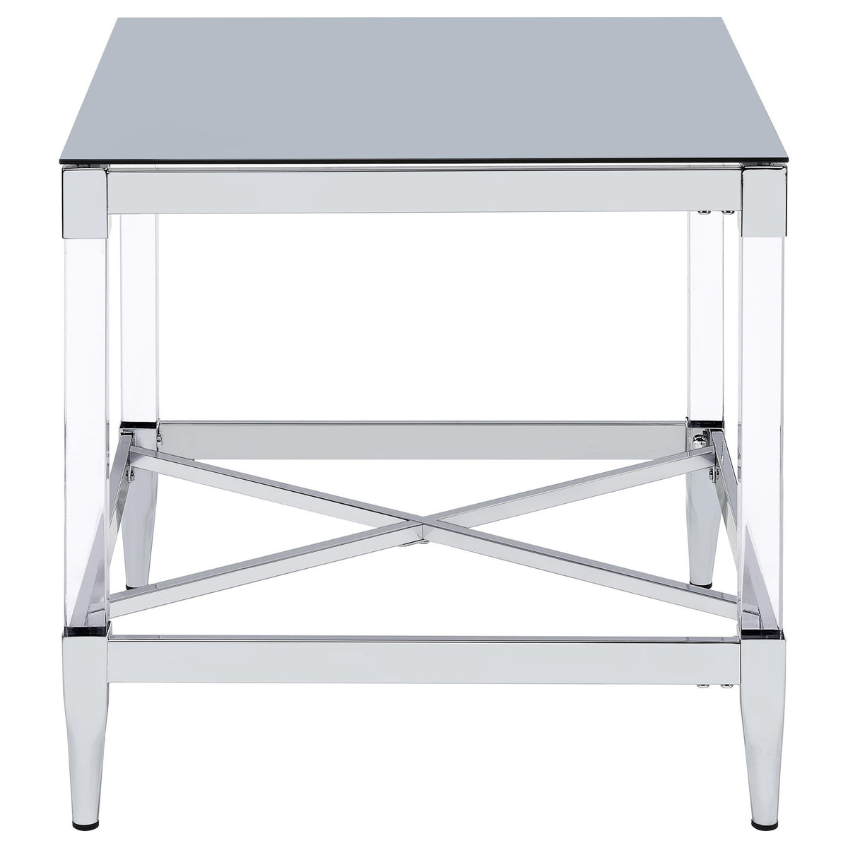 Wallingsford - 2 Piece Square Coffee And End Table Set - Chrome