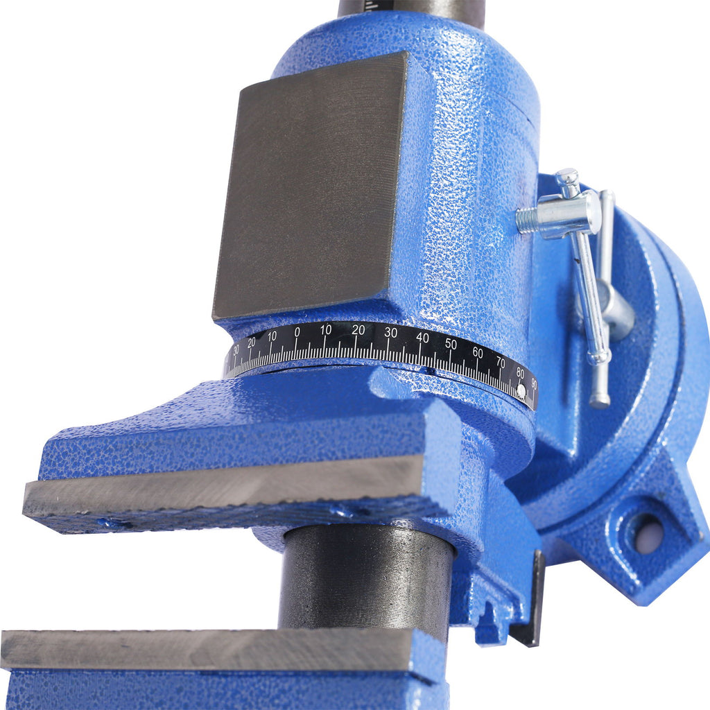 Heavy Duty 5" Multi Jaw Rotating Bench Vise With 360 Degree Swivel Base And Head