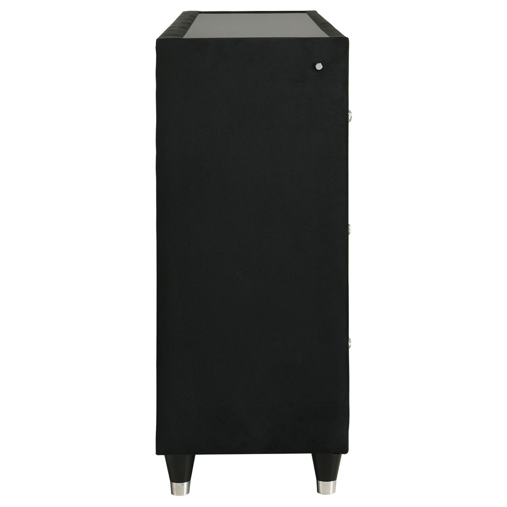 Mika - 8 Drawer LED Fireplace Dresser