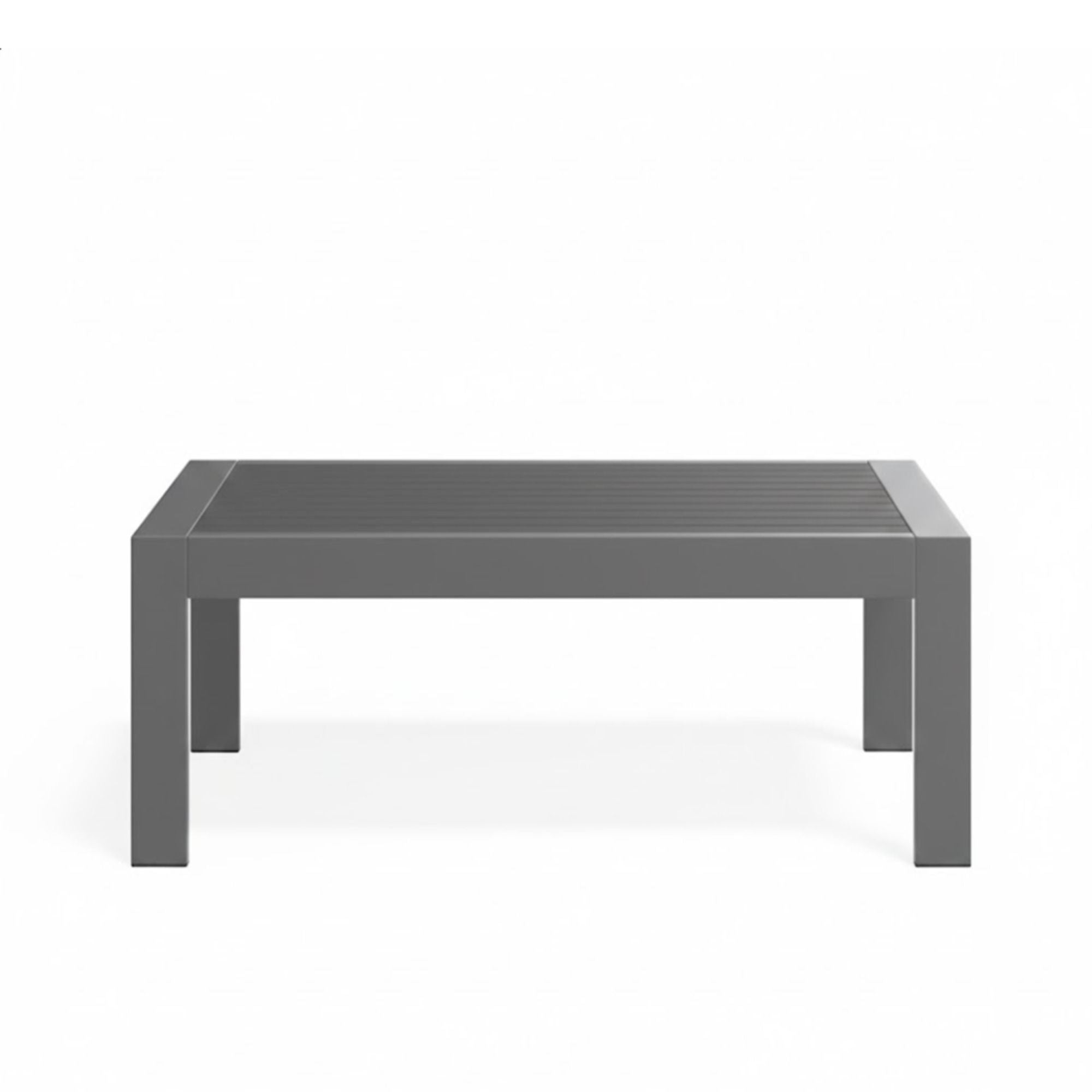 All-Weather Outdoor Coffee Table With Wood-Look Top