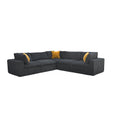 Modular Sectional & Toss Pillows - Dark Gray
