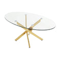 Oval Coffee Table For Living Room - Gold