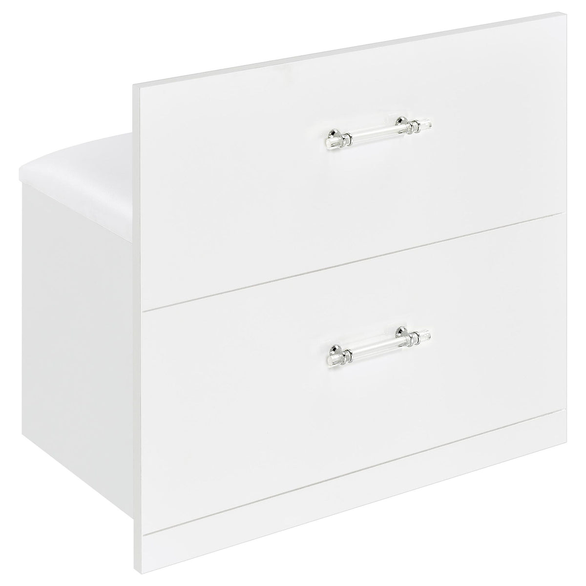 Kerr - 2 Drawer Makeup Vanity Table With Mirror And Stool