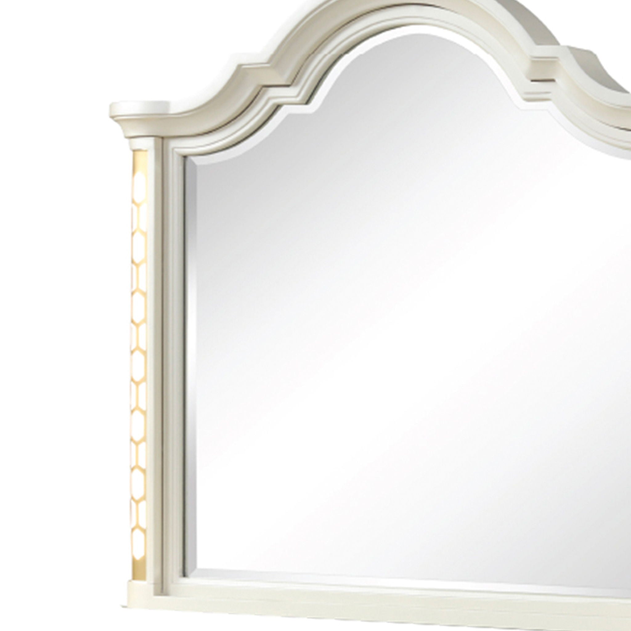 Jasmine - Mirror With Side LED Lightning (Includes Only Mirror) - Beige