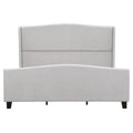 Platform Bed Frame With Tall Headboard And High Footboard