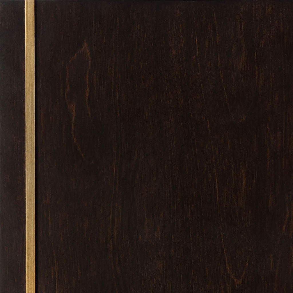 2 Drawer Nightstand With Trim And USB Charging - Brown