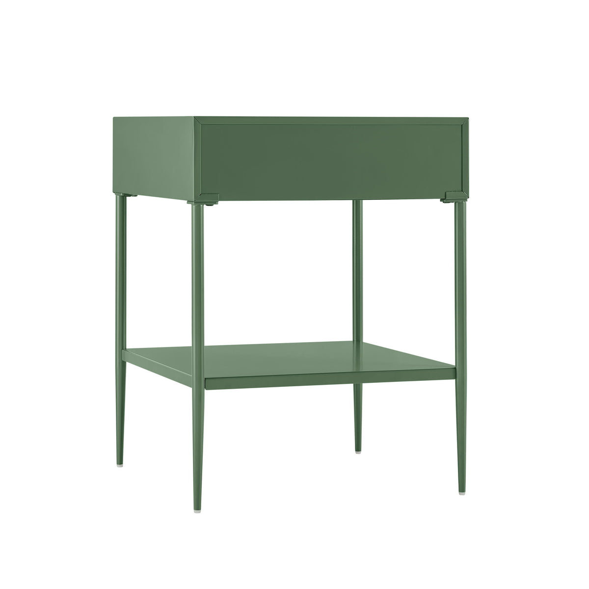 Colette - 1 Drawer Nightstand With Bottom Shelf - Green