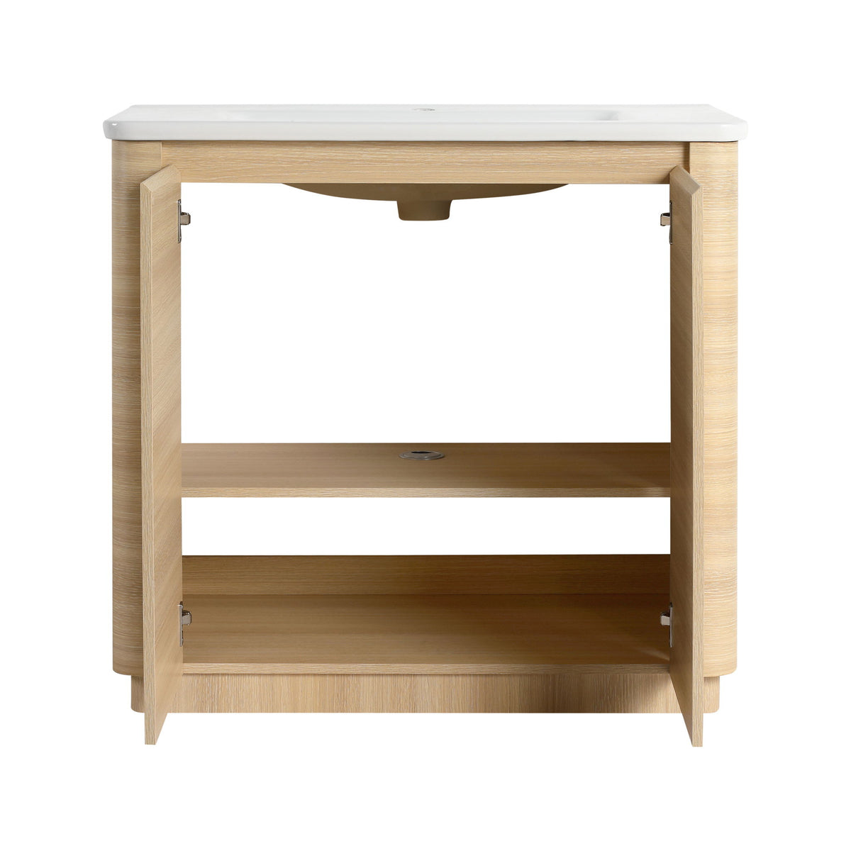 Freestanding Bathroom Vanity With Sink & 2 Soft Close Doors