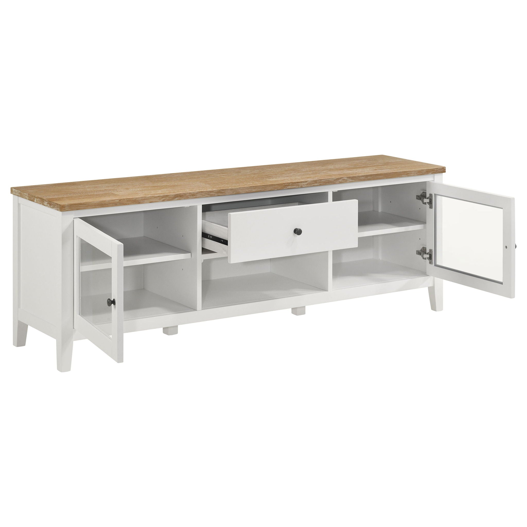 Evanston - 2 Door Stand - White