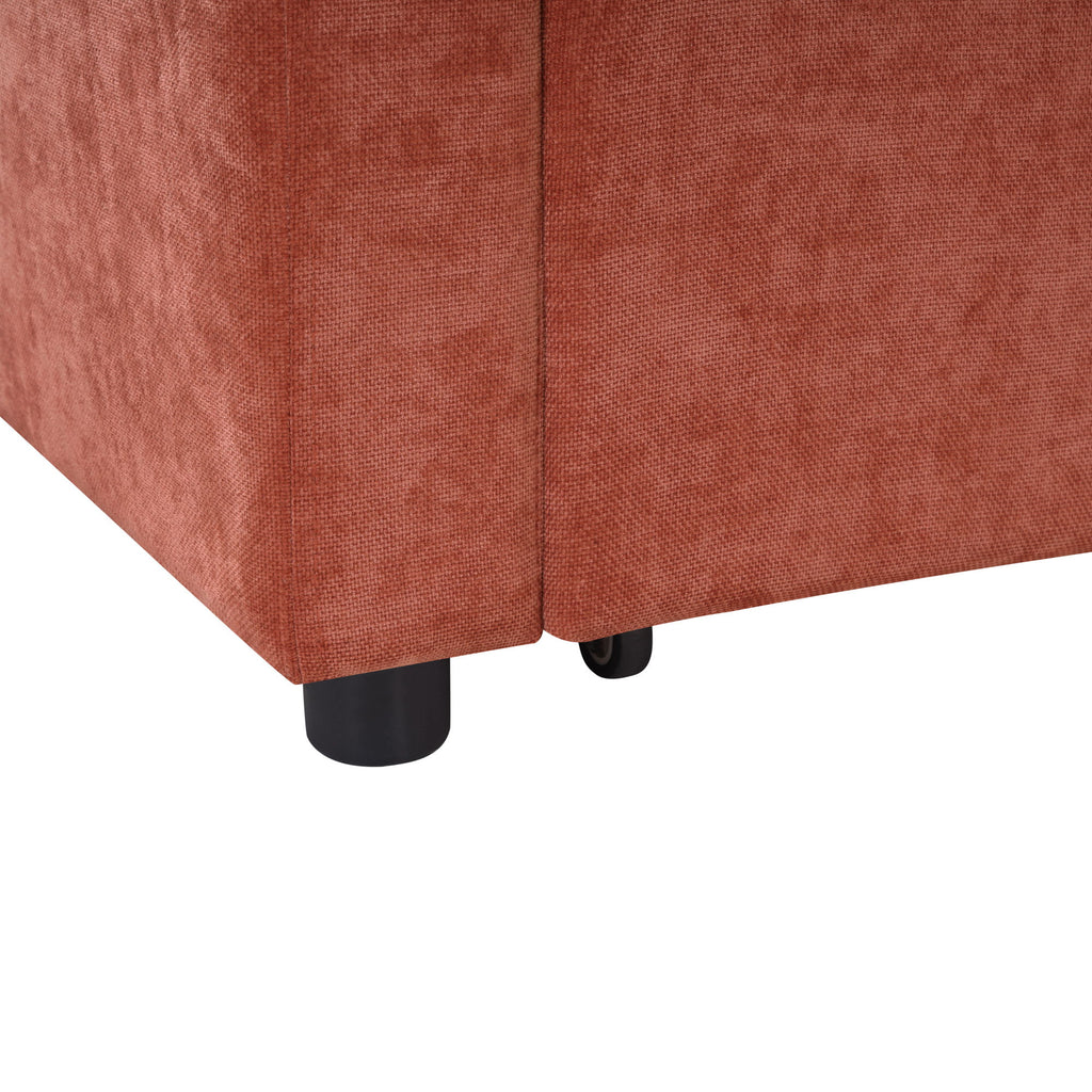 Modern L Shaped Sectional Sofa Bed With Hidden Storage Upholstery
