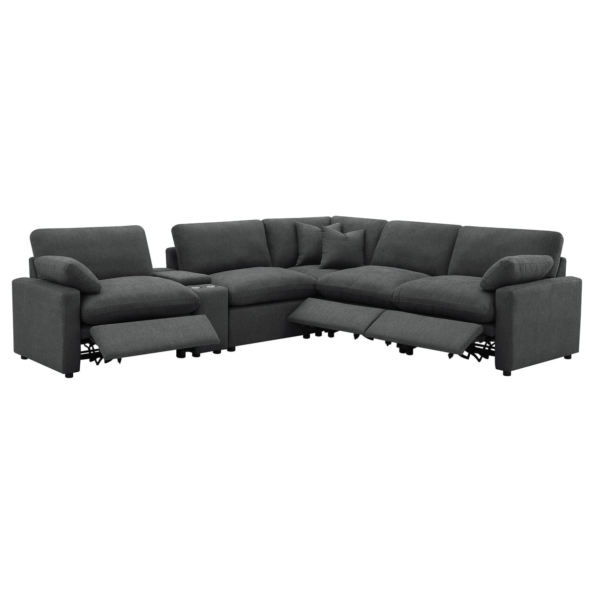 Hollander - 6 Piece Modular Power Reclining Sectional Sofa
