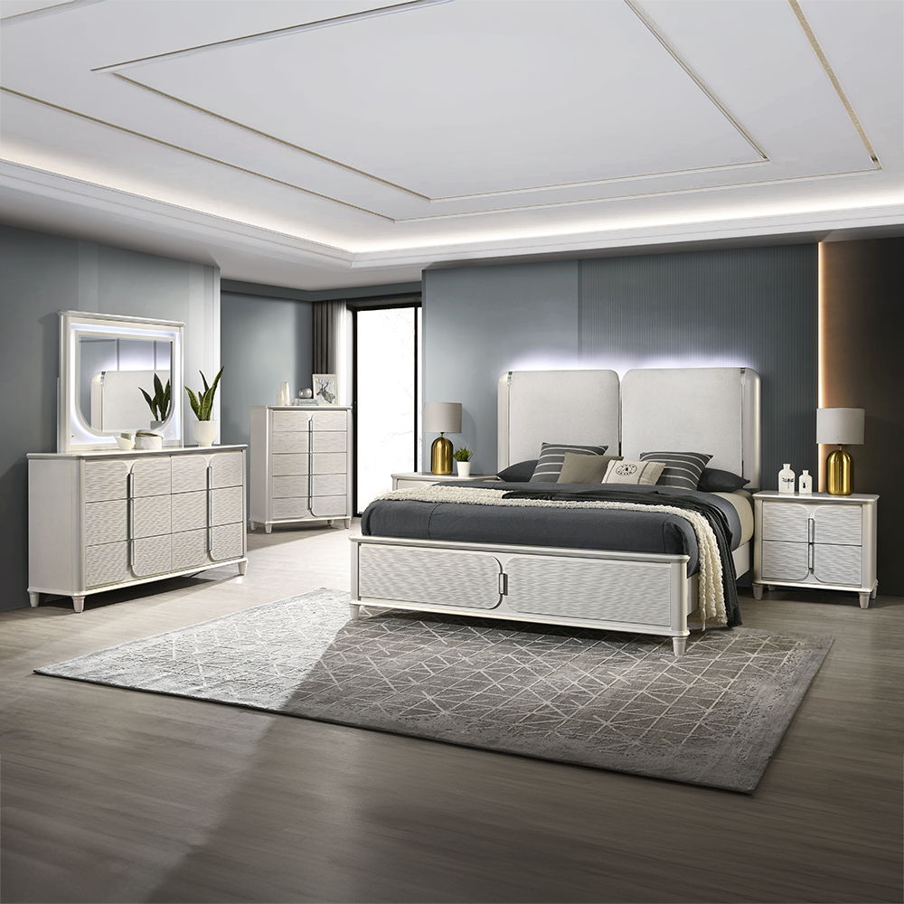 Laveda - Chest - Pearl White