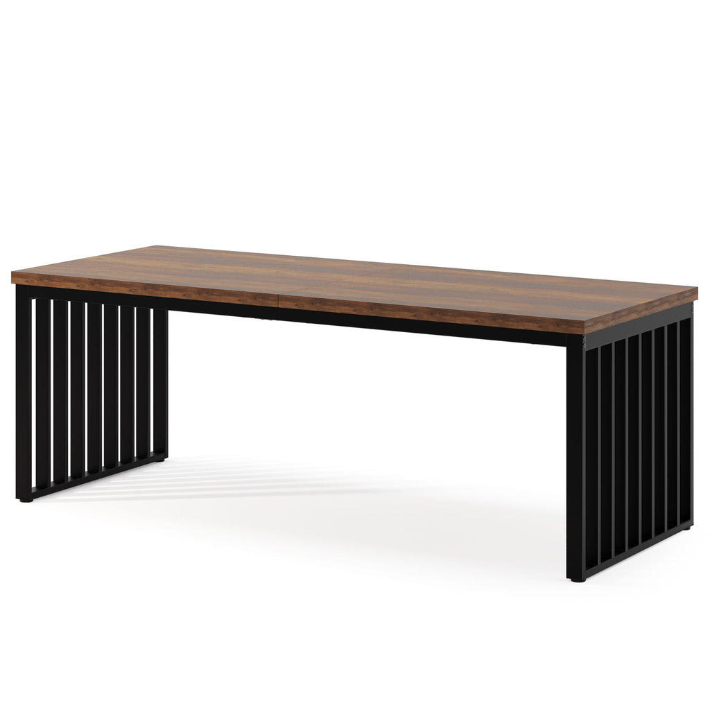 Double Computer Desk For 2 Person, Extra Long Workstation