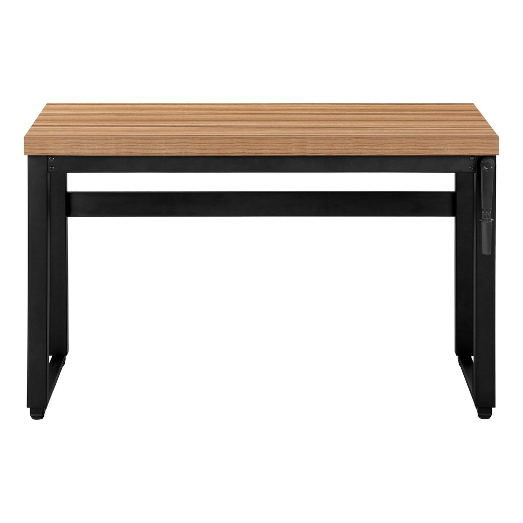 Computer Desk, Home Office, Standing, Adjustable, Laptop, Contemporary & Modern - Brown