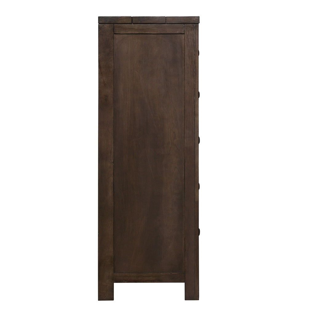 5 Drawer Chest, 1 Piece - Brown