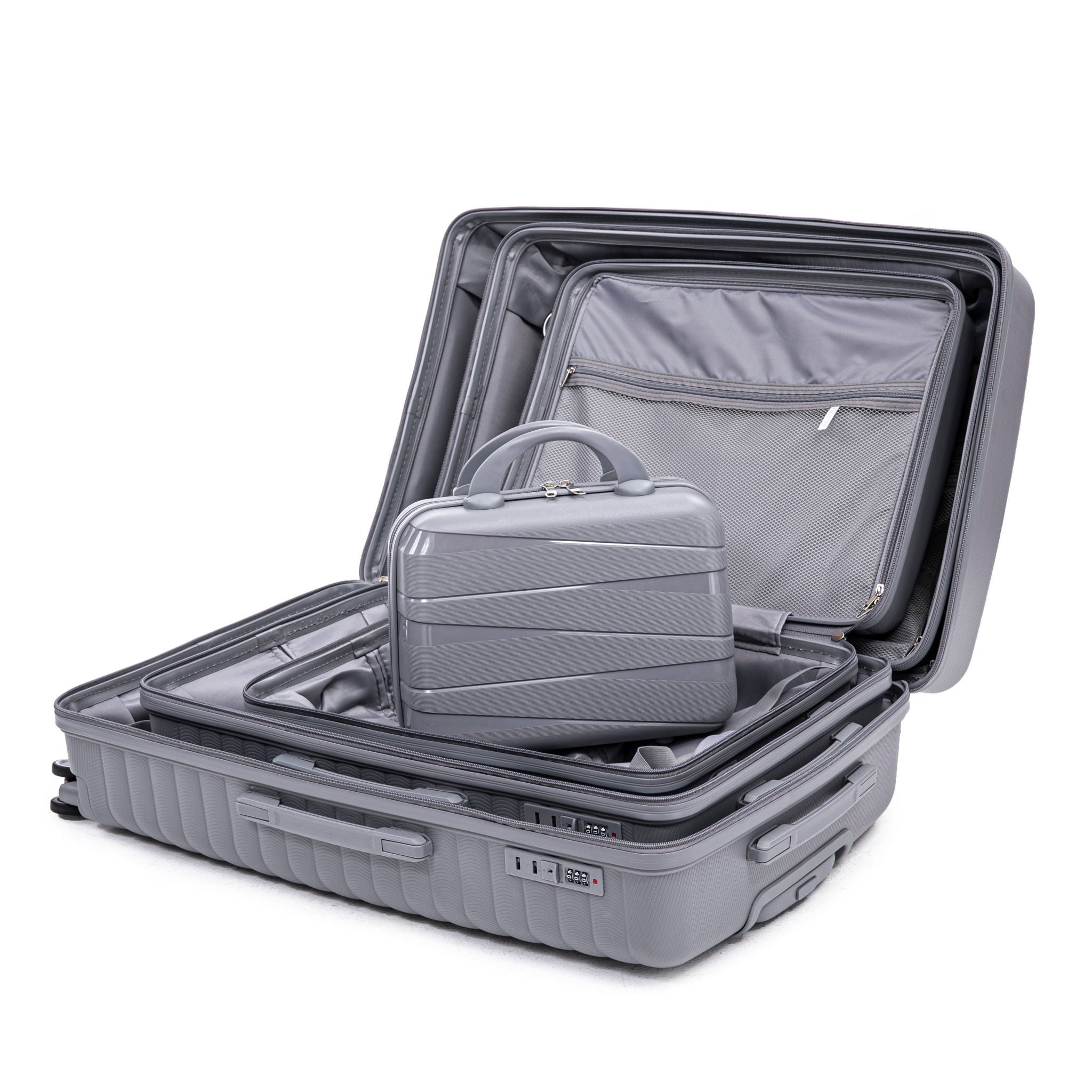 4 Piece Luggage Set, Combination Lock