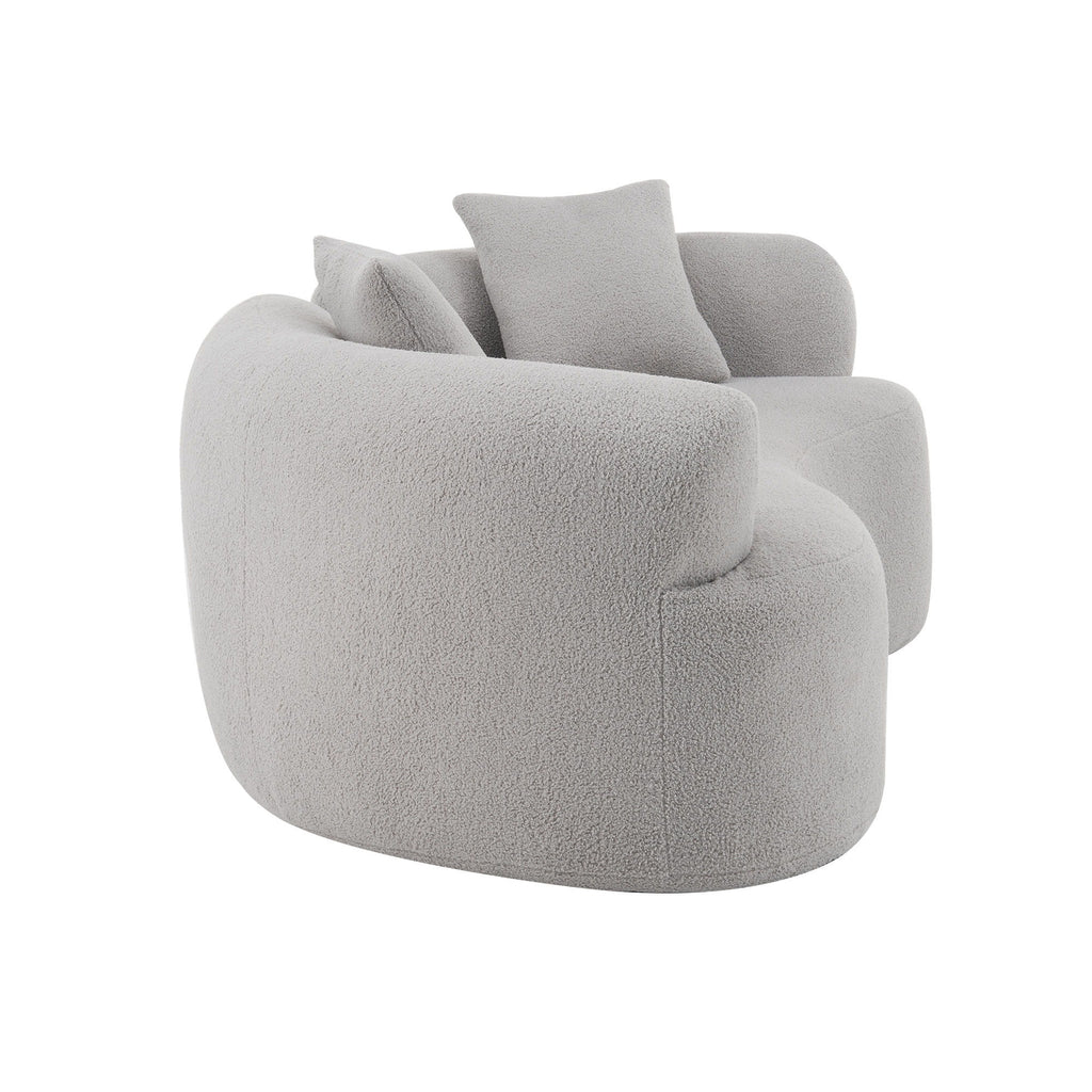 Modern Curved Loveseat