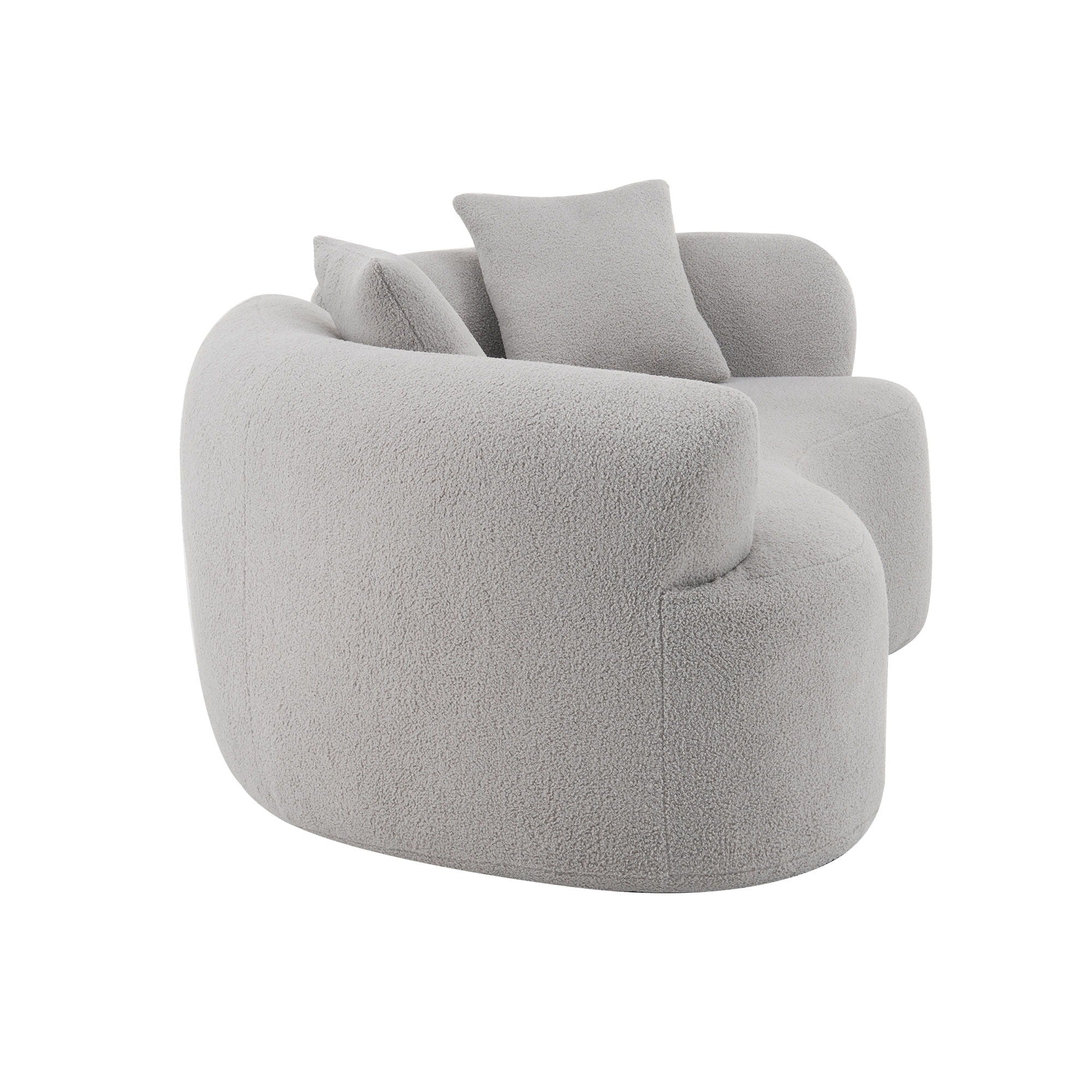 Modern Curved Loveseat