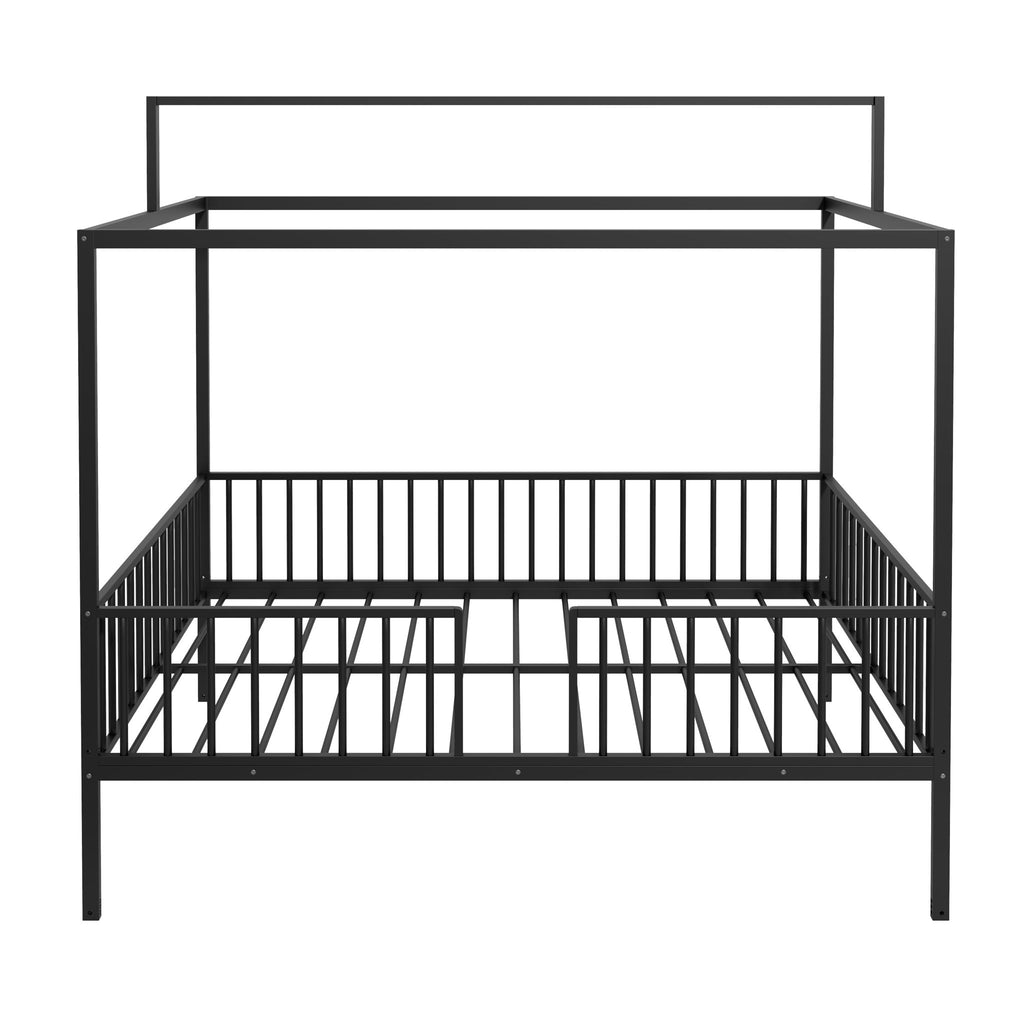3 In 1 Convertible Montessori Floor Bed With Fenced Support