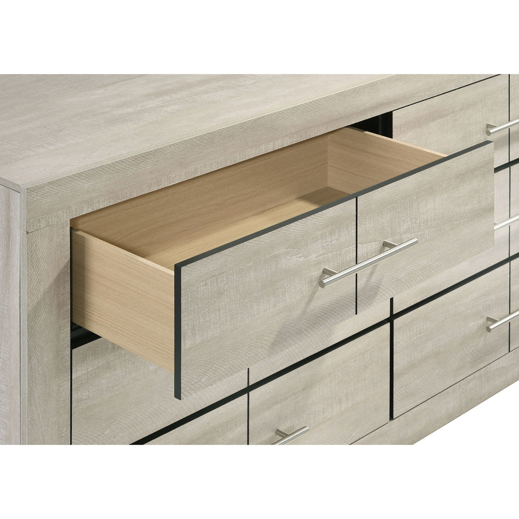 Strout - 6 Drawer Dresser - Cream