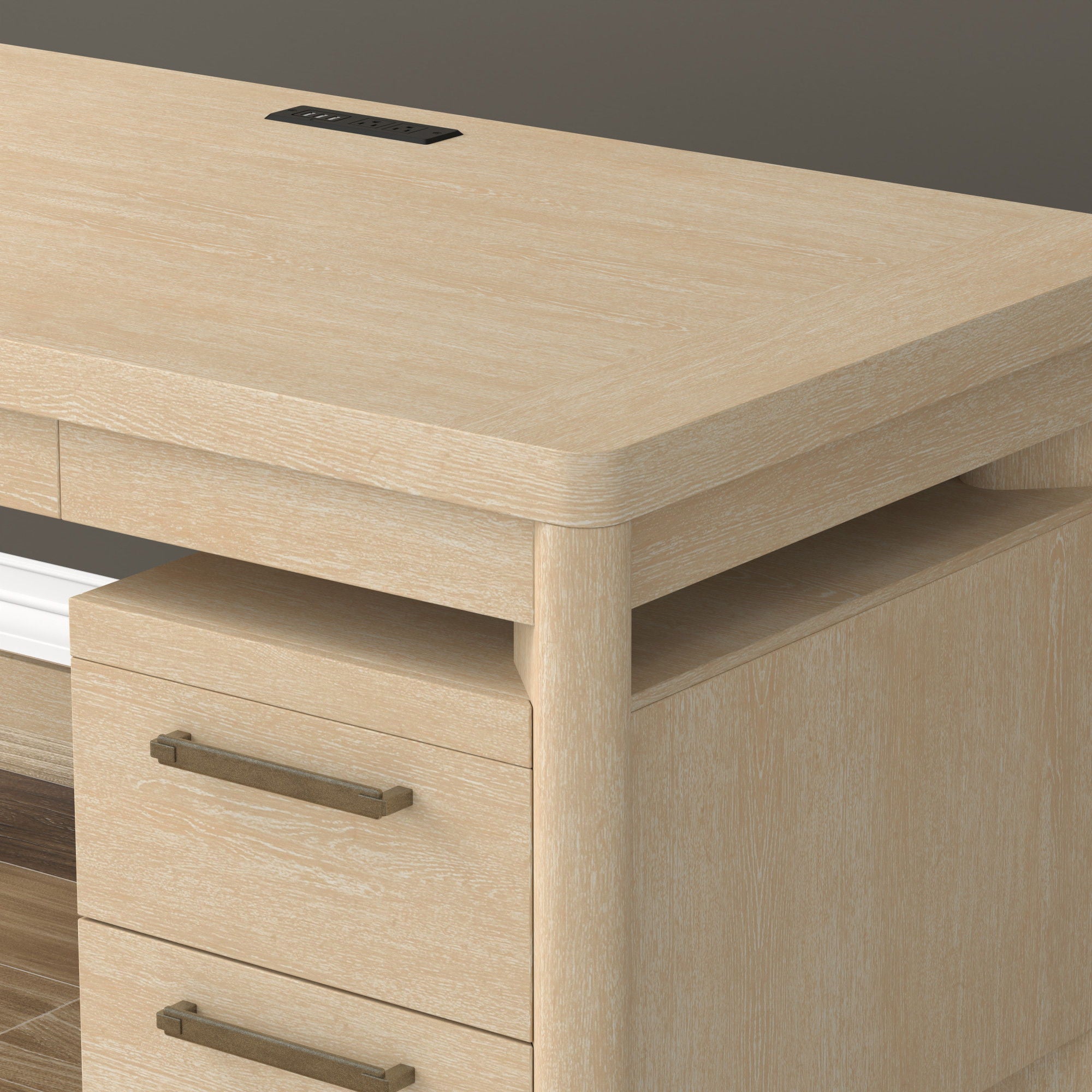 Desk - Tan - Wood