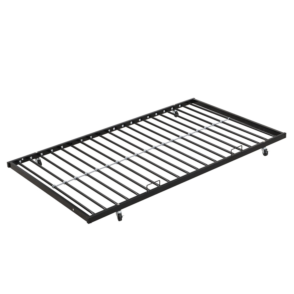 Modern Metal Bunk Bed With Dual Side Ladder And Metal Desig