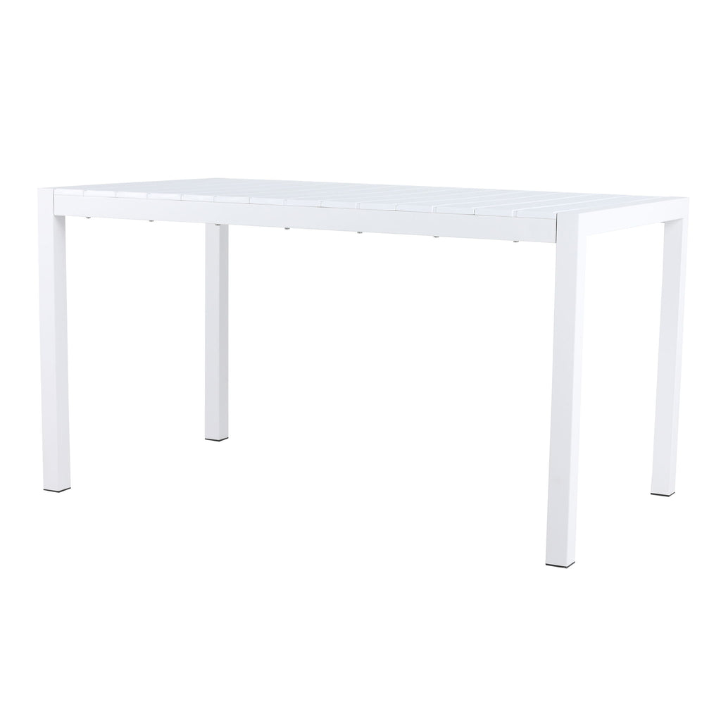 Modern Long Table, UV Resistant And Rust Proof - White
