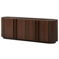 TV Stand With Fluted Tambour Style Door