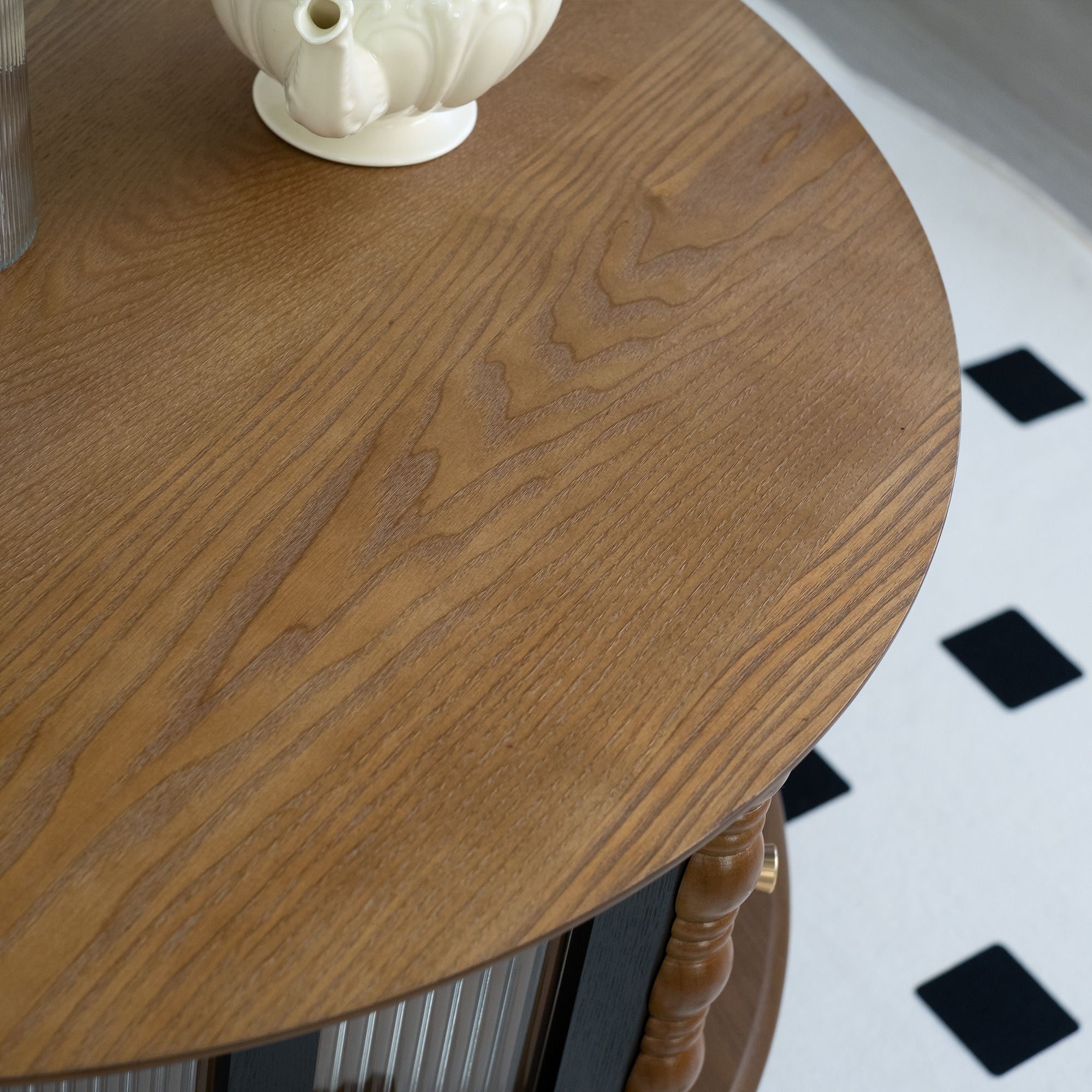 Round 3 Door Storage Coffee Table For Living Room