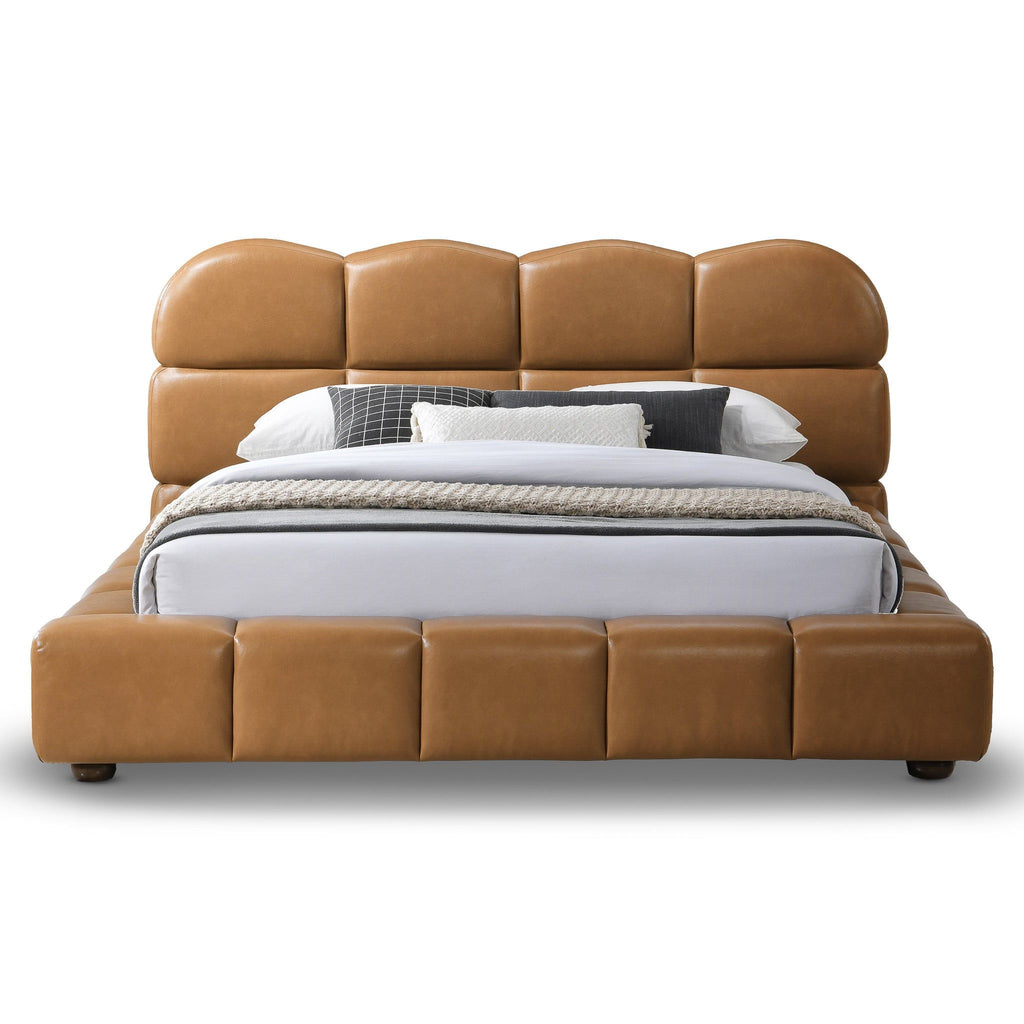 Roswell - Queen Size Platform Bed - Tan