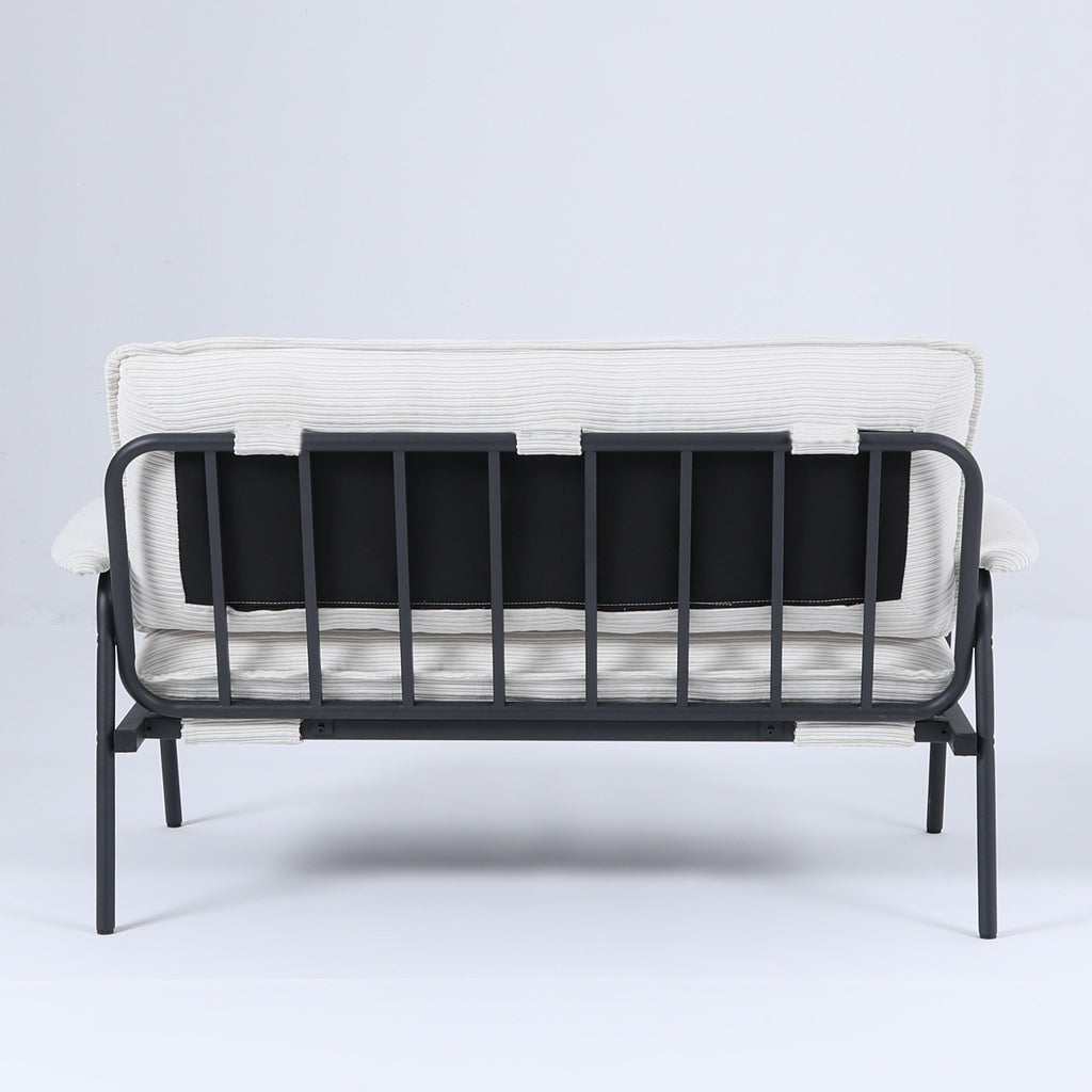 Modern Metal Frame Sofa With Sponge Filling For Compact Spaces And Versatile Use