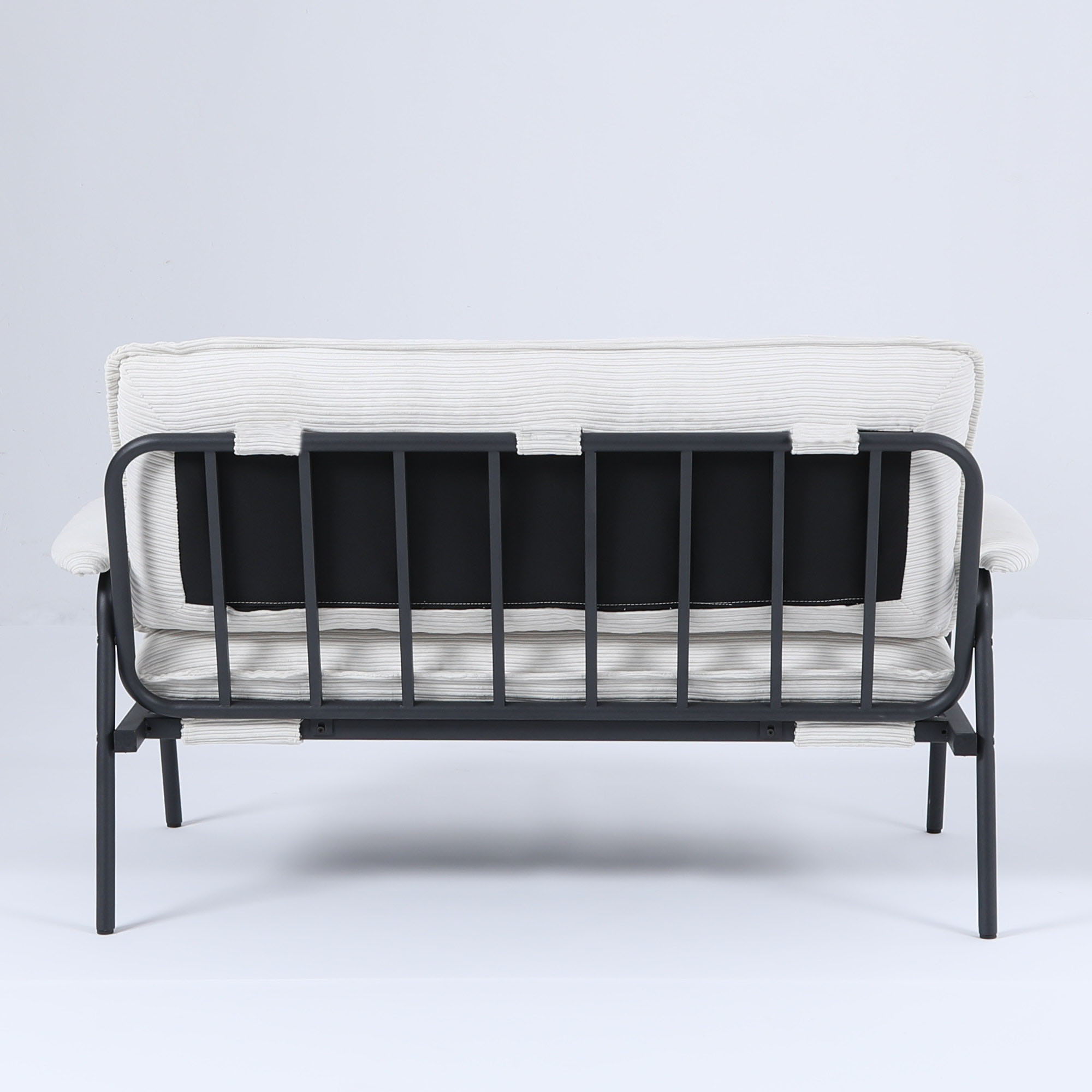 Modern Metal Frame Sofa With Sponge Filling For Compact Spaces And Versatile Use
