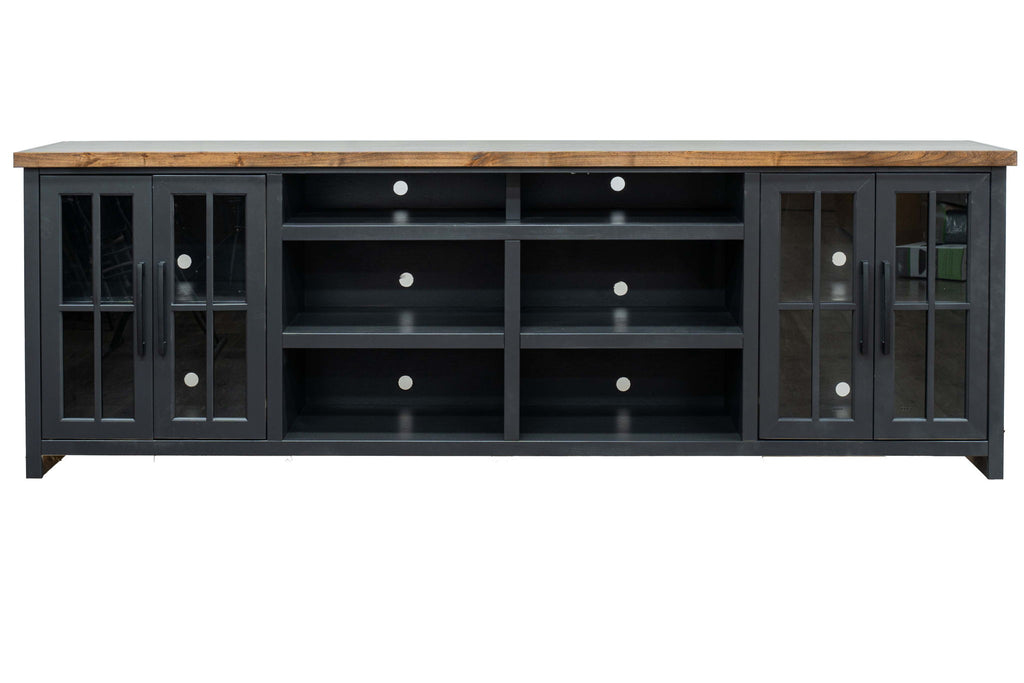 TV Stand Console For TVs Up To 100" - Black / Whiskey