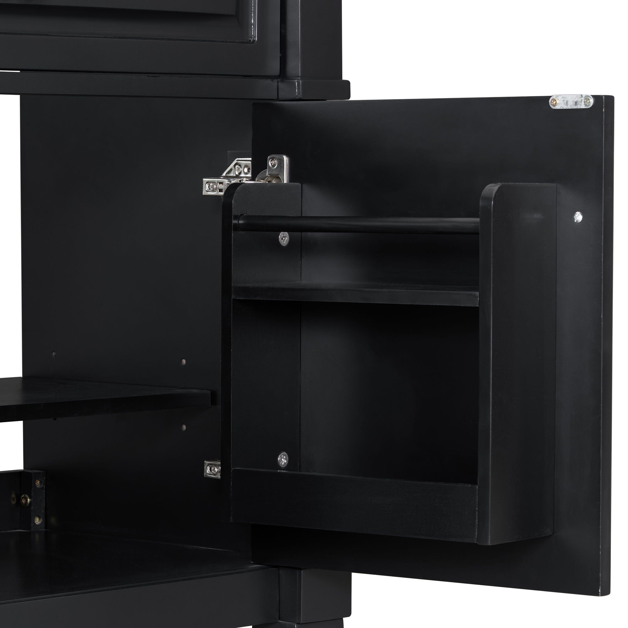 Modern Bathroom Vanity With Sink, Freestanding Cabinet With Flip Drawer & Adjustable Shelf