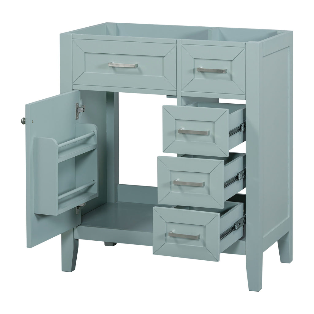 Modern Bathroom Vanity Base Only With Drawers, Freestanding Design