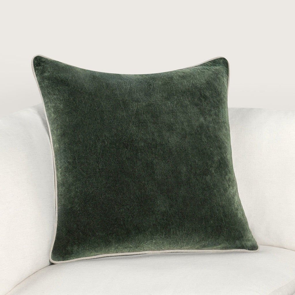 Heirloom Velvet - SLD Pillow - Forest Green