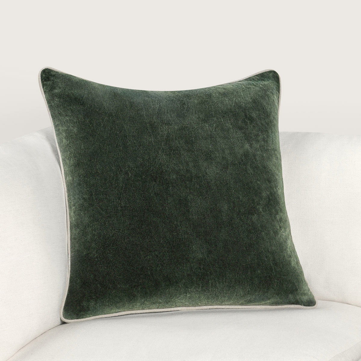Heirloom Velvet - SLD Pillow - Forest Green