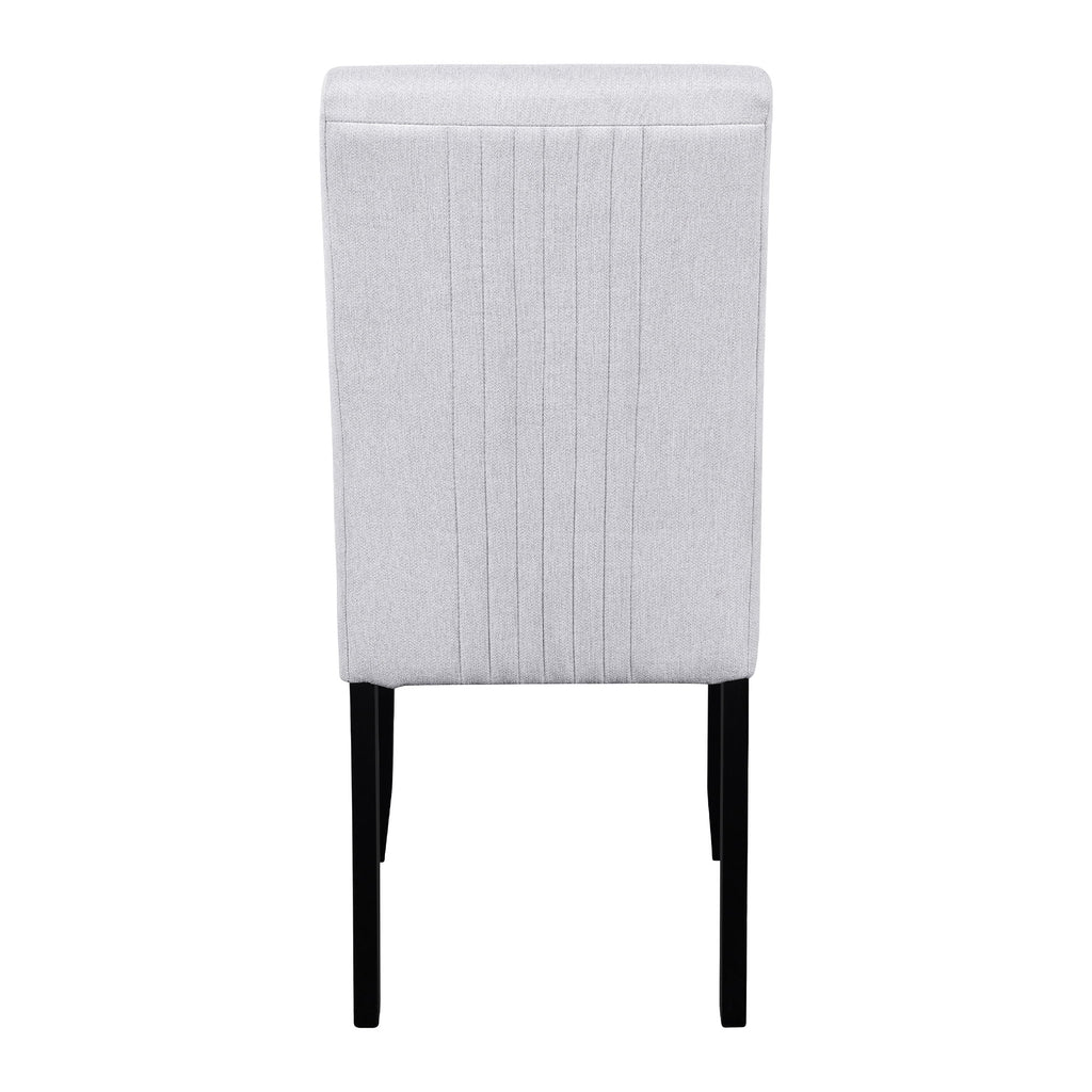 5 Piece Round Dining Table Set, Modern Dining Table And 4 Upholstered Chairs For Dining Room