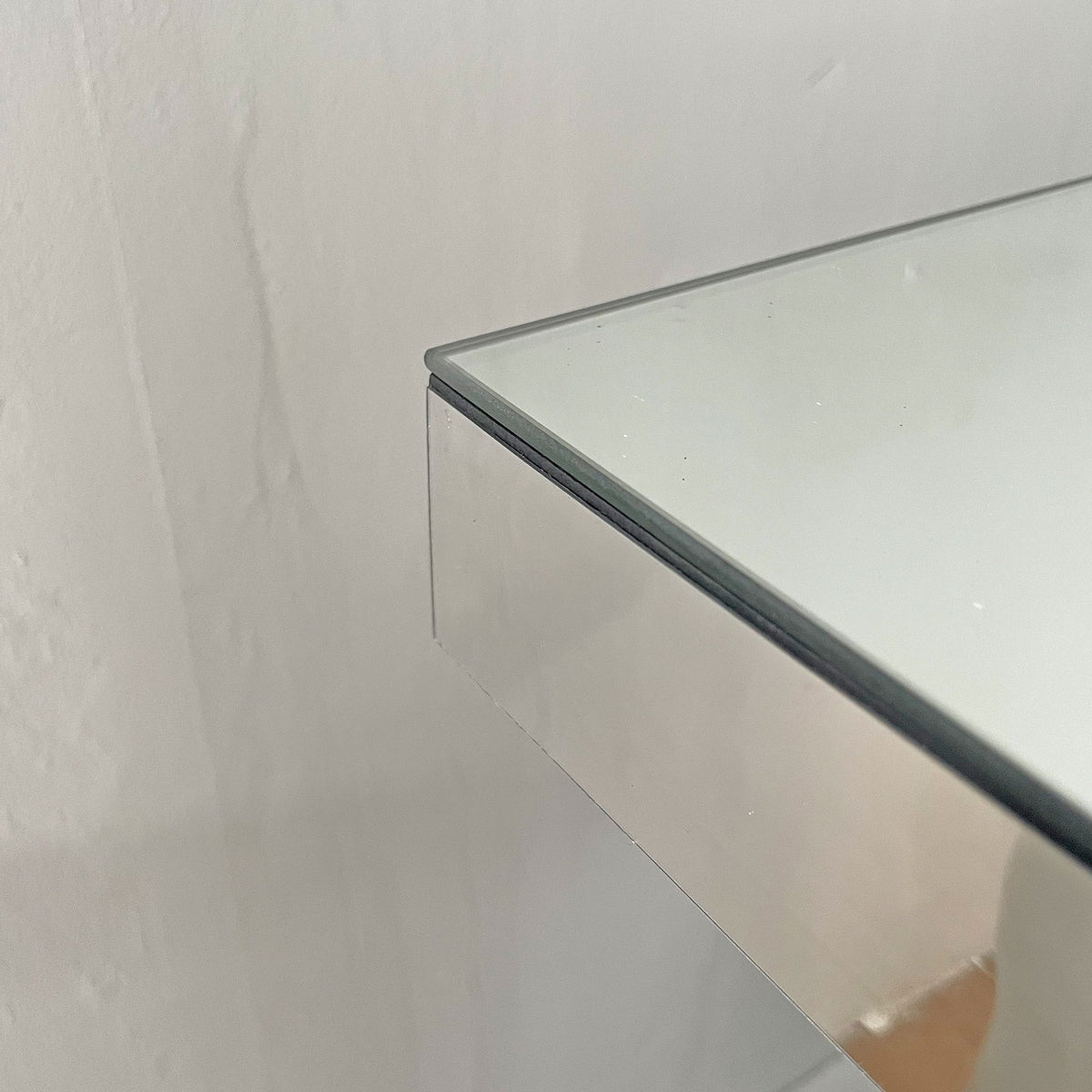 Double C - Base Rectangular Sofa Table For Living Room - Silver
