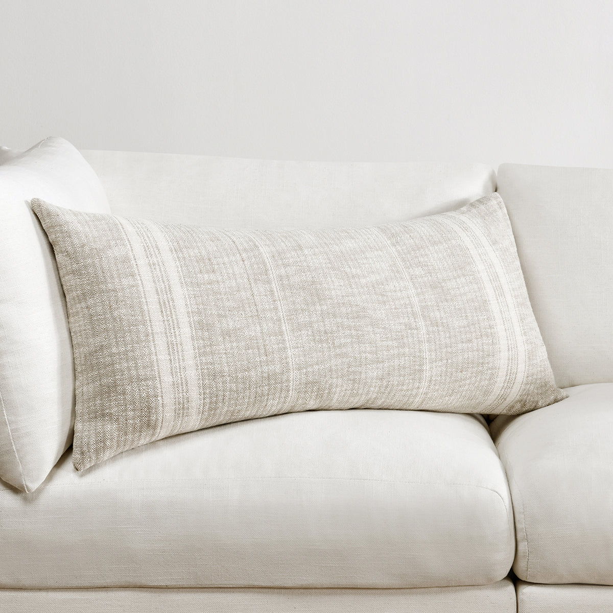 Ria - 36" x 16" Pillow - Natural / Black