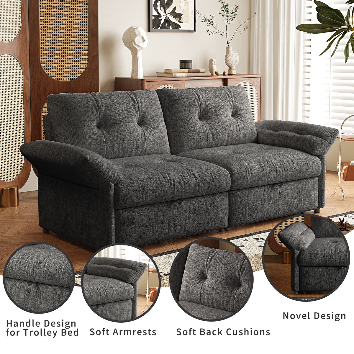 Sofa Bed, 2 In 1 Design For Living Rooms