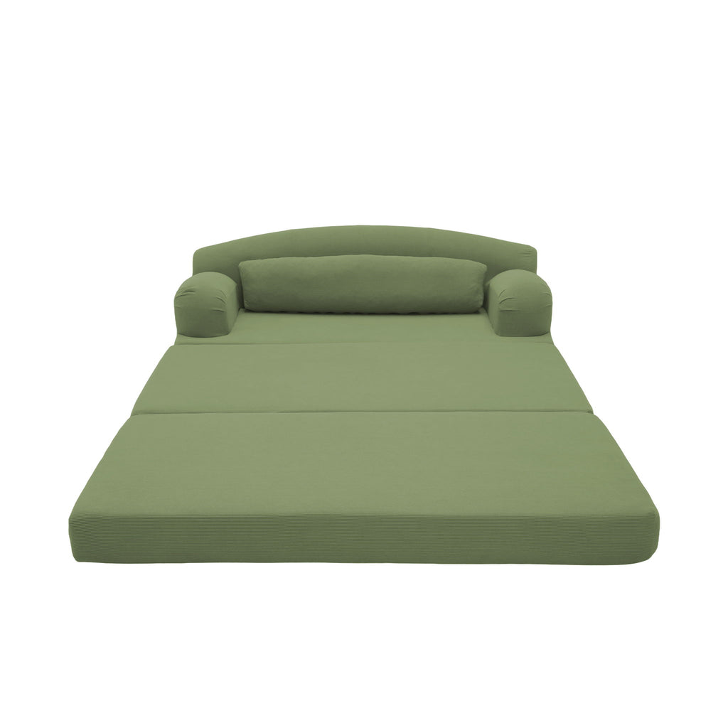 2 Seater Sofa Bed, Compact Foldable Floor Couch